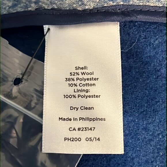 Talbots Heathered Blue Blazer with Pockets Size 10 - Picture 11 of 12